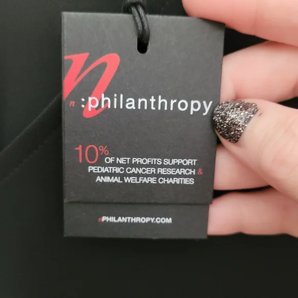 New n:Philanthropy Black Bodysuit S - Picture 6 of 10